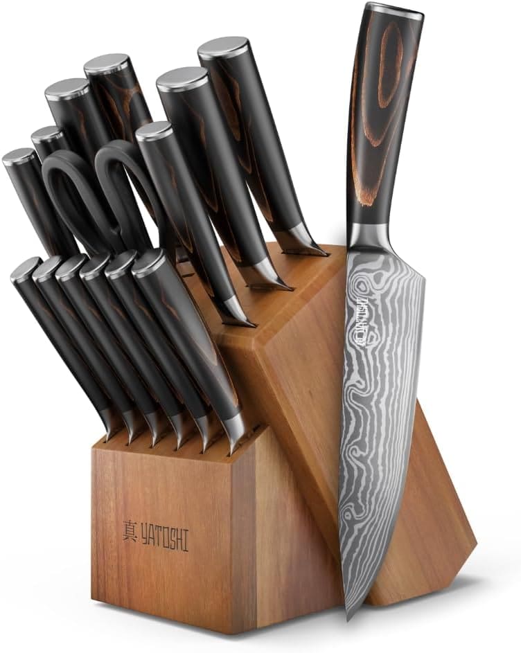 Best Kitchen Knife Set 2025 – Top 15-Piece Yatoshi