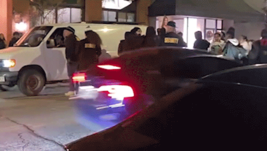 Tesla hits crowd outside Redlands bar, gunfire erupts injuring 4 people