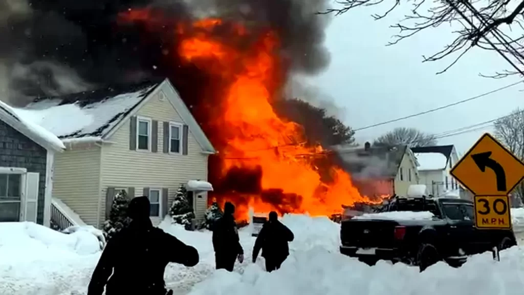 Massachusetts home explosion leaves mother burned, toddler injured