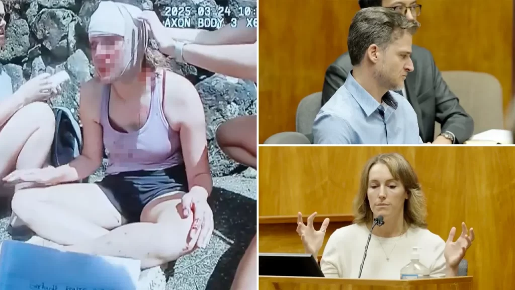 Maui murder trial jury sees bodycam of bloodied hiker after alleged attack