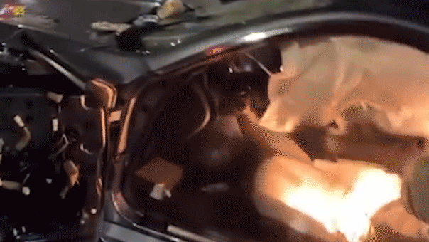 Car explodes during alleged street takeover on Chicago’s South Side