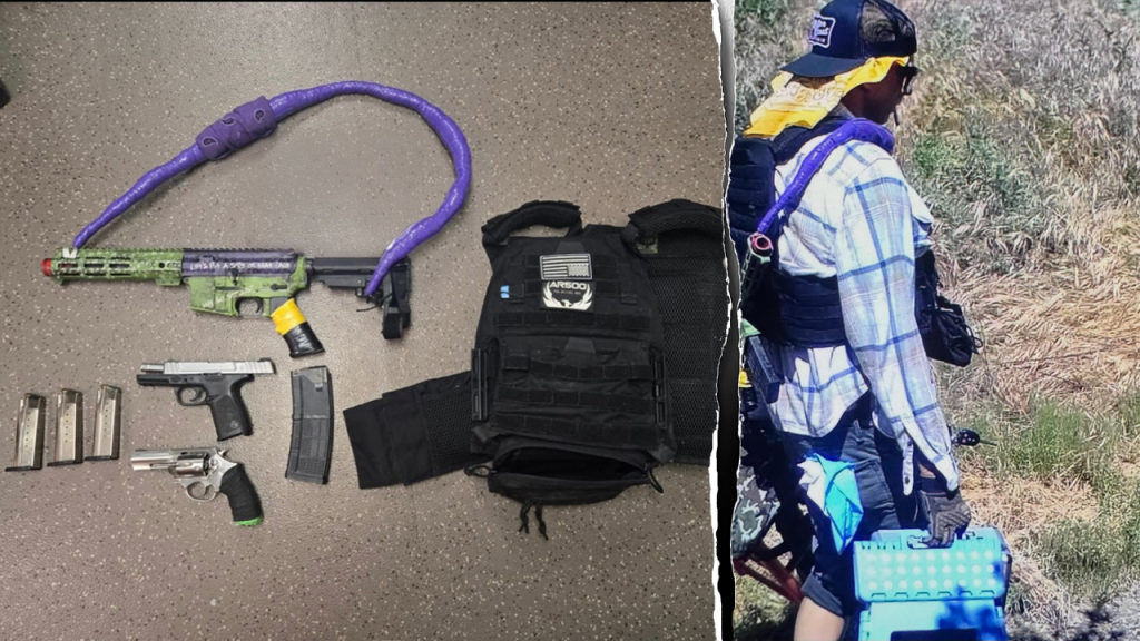 Man arrested near Trump golf course with Joker-painted loaded rifle, police say