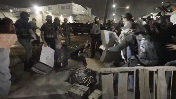 ICE agents deploy pepper balls as Newark detention center protests escalate