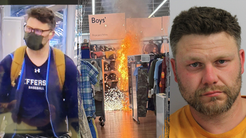 Man allegedly set fire inside Maryland Walmart to steal $10,000 in jewelry