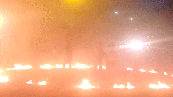 Norfolk neighborhood street takeover erupts with fireworks, flamethrower