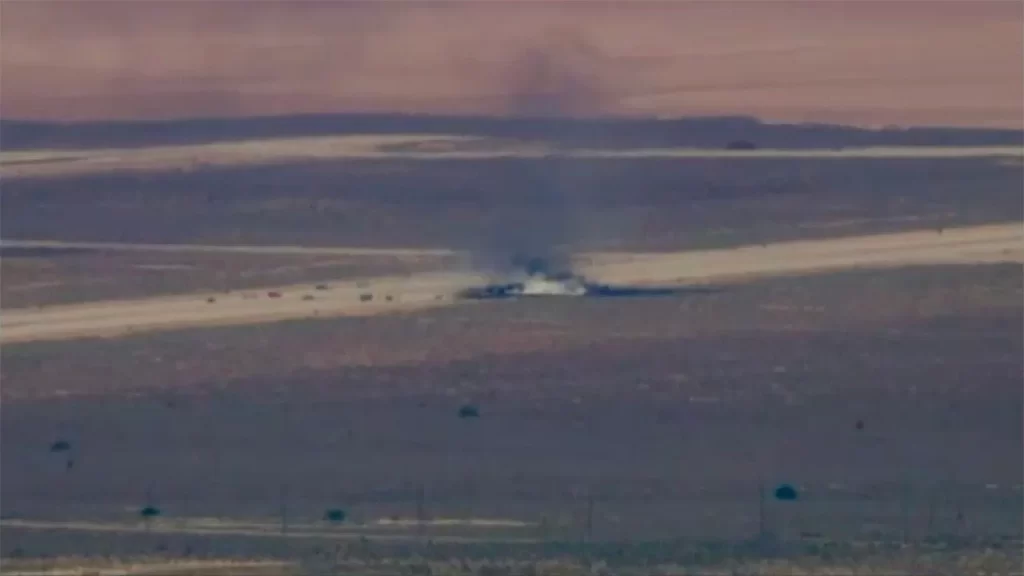 B-52 bomber crashes after takeoff at Edwards Air Force Base