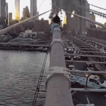 NYPD bodycam captures Brooklyn Bridge rescue of woman in crisis